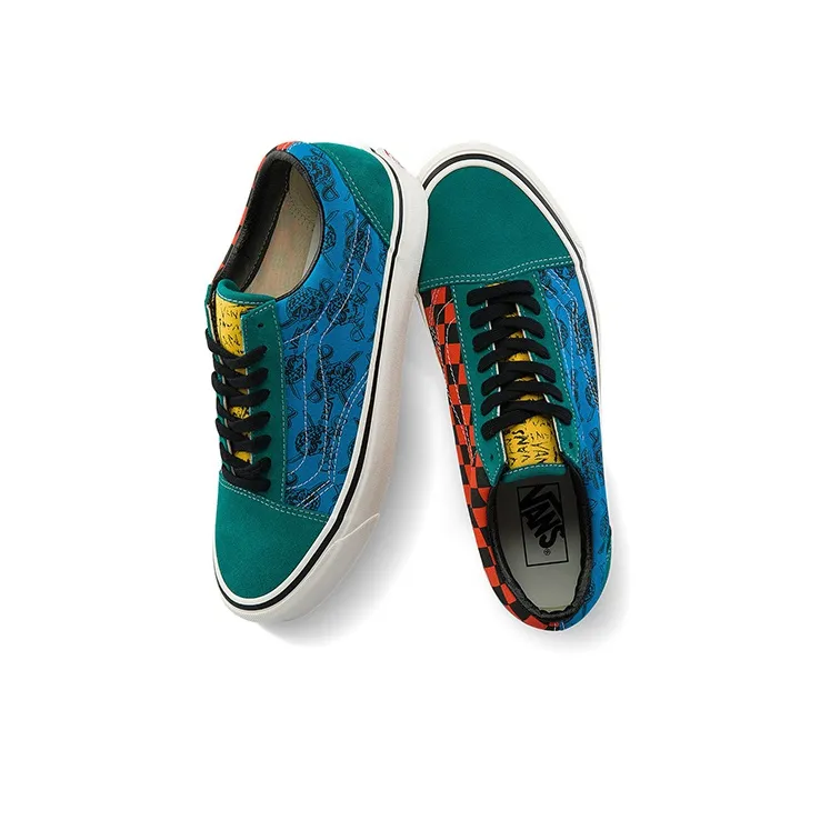 Vans Style 36 Blue Green Contrasting Colors Unisex 'Blue Green Black'-3