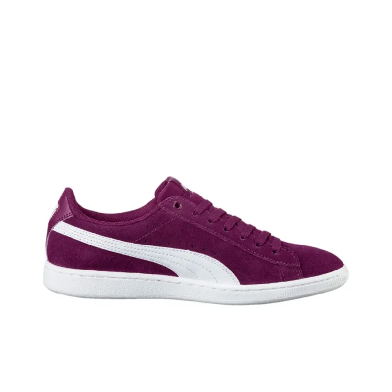 PUMA Vikky Softfoam Slip-Resistant Cushioning Coverage Low-Top Skateboard Shoes Women's Purple-1