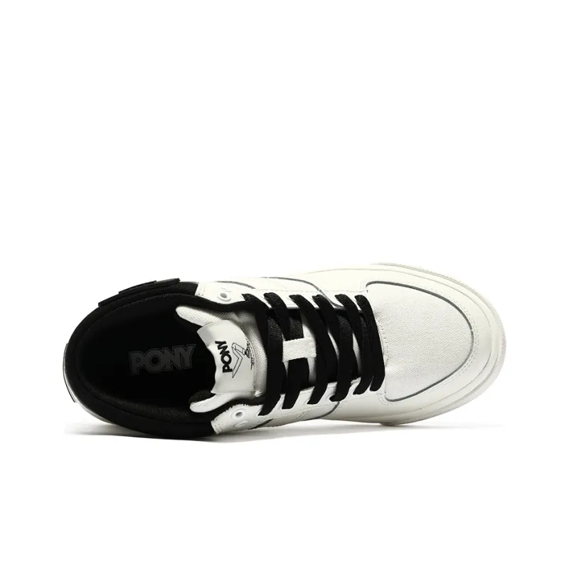 PONY Atop Abrasion Resistant Low Top Skateboard Shoes Women's White-3