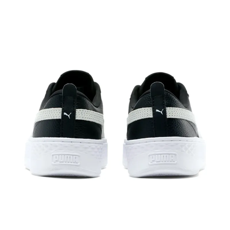 PUMA Smash Platform Leather 'Black' Women's-3