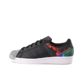Adidas Originals Superstar Shoes 'Core Black Purple Green'