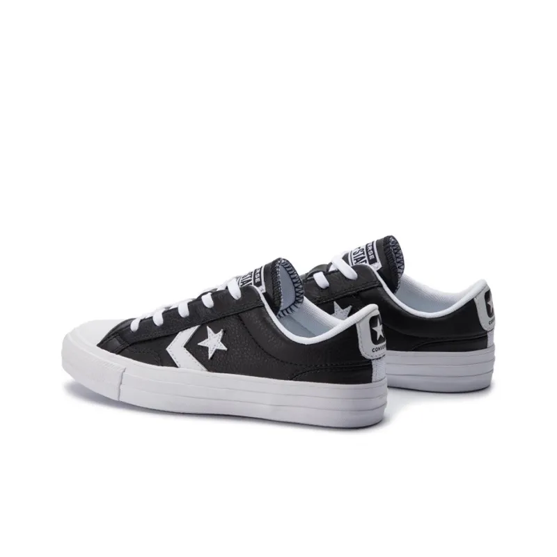 Converse Star Player Ox Black Leather Black-2