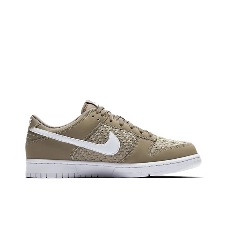 Nike Sb Dunk Low Woven Khaki White-1