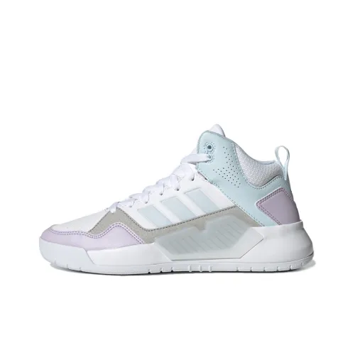 Adidas Neo PLAY9TIS Skateboard Shoes Women's Mid-Top White/Blue/Purple