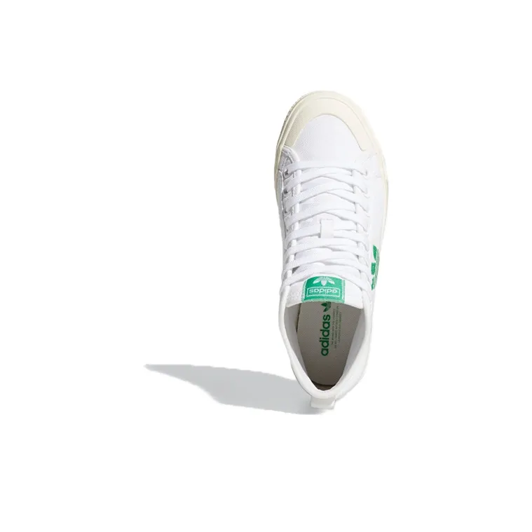Adidas Originals Nizza Trefoil Hi 'White Green' Women's-4