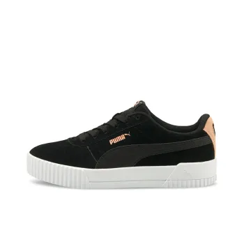 PUMA Carina Wear-resistant And Lightweight Low-Top Skateboard Shoes Women's Black Beige Red