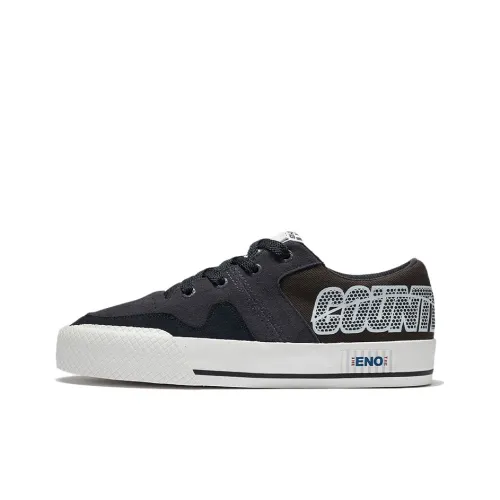 LINING CF Tracing Skateboard Shoes Men Low-Top Ebony Black/Gentleman Gray