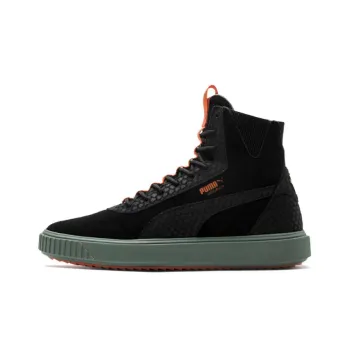 PUMA Breaker Skateboard Shoes Men High-Top Black