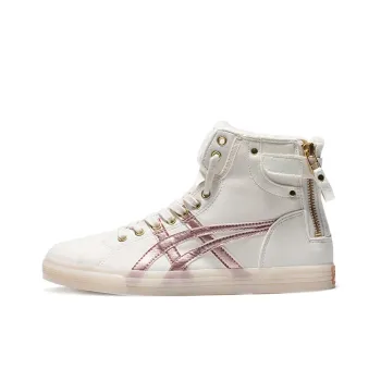 Asics Double Clutch Fleece Retro High Board Shoe Milk White/Gold Women's