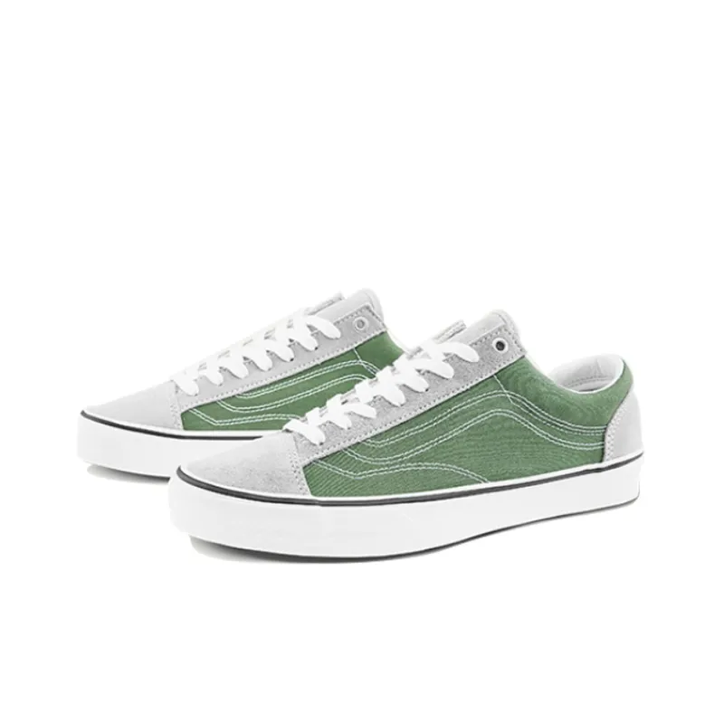Vans Style 36 Retro Low Top Casual Skate Shoes Unisex 'Green Khaki'-3