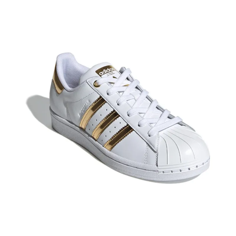Adidas Superstar Metal Toe White Gold Metallic Women's-2