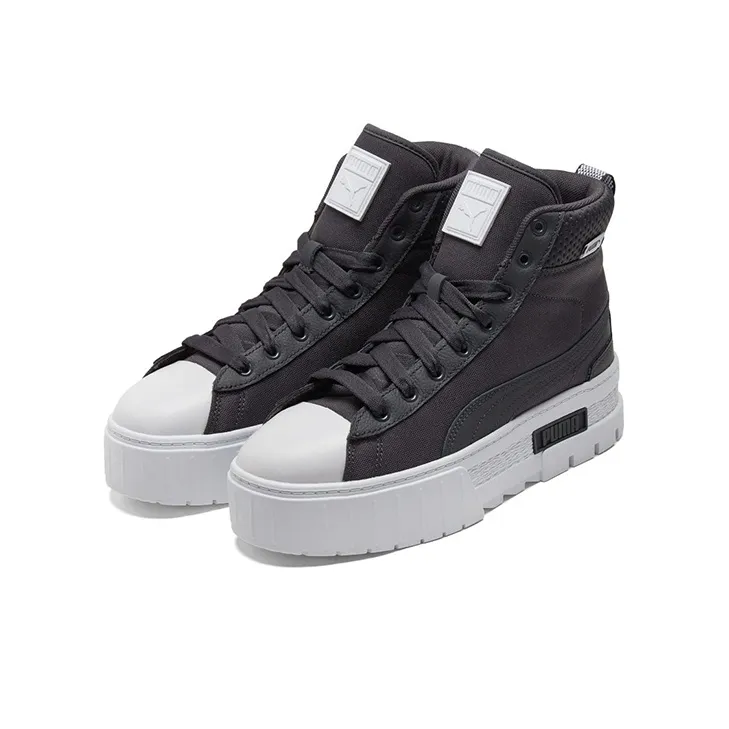 PUMA Mayze Mid Safari Casual Skateboarding Shoes Black Women's-2