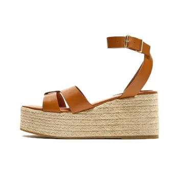 ZARA Strap Sandals Women's Brown