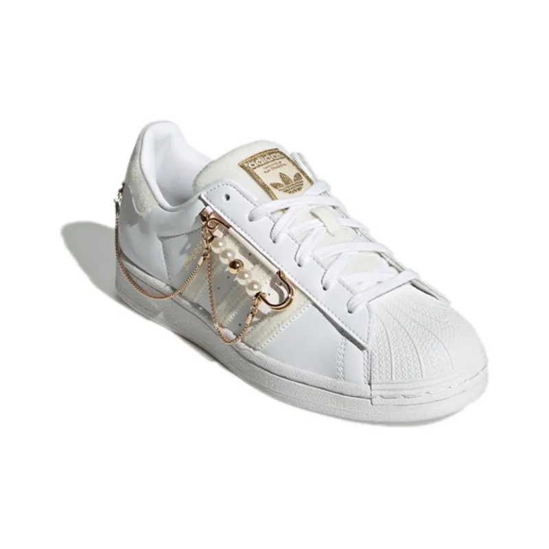 Adidas Originals Superstar Skate Shoes White Women's-2