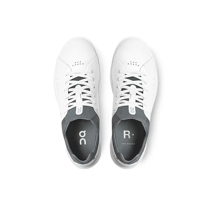 FEIDELEIHEZUO x On The Roger Advantage Anti Slip Wear Resistant Low Top Skateboard Shoes Men's White Limestone-3