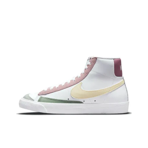 Nike Blazer Mid 77 White Pink Green Yellow Women's