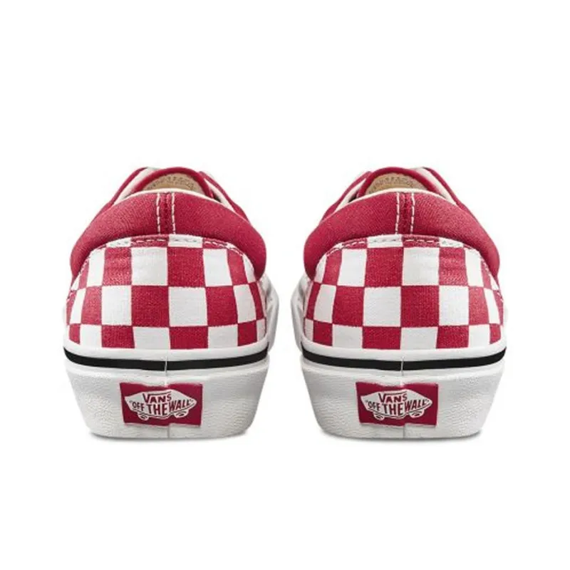 Vans Era Checkerboard Racing Red-4