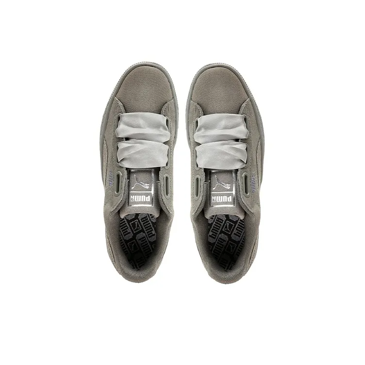 PUMA Suede Heart Pebble Grey Women's-3