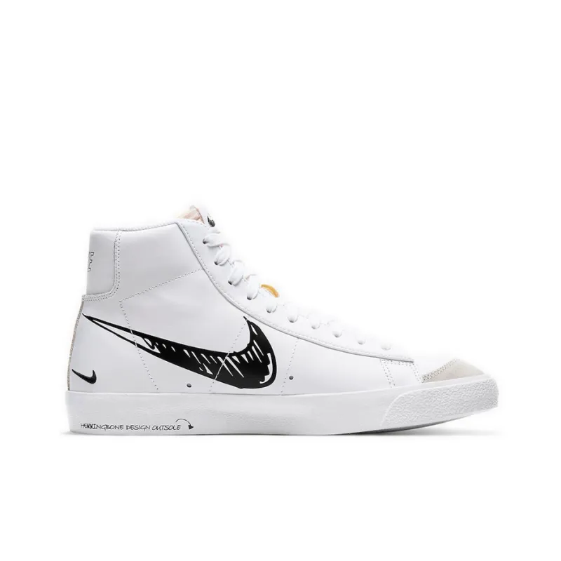 Nike Blazer Mid 77 Sketch - Black-1
