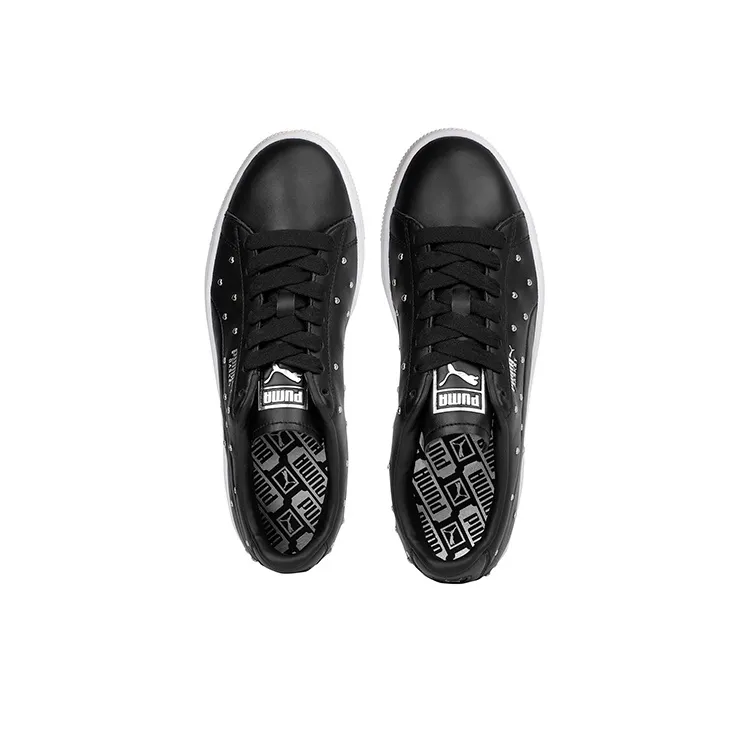 PUMA Basket Studs 'Black' Women's-2