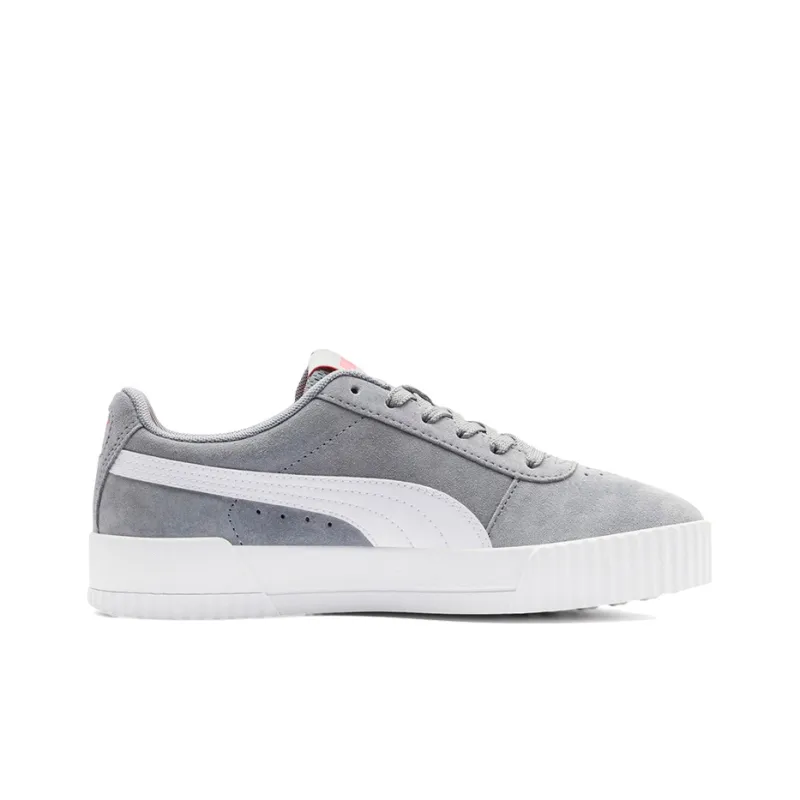 PUMA Carina Suede White/Grey/Red Women's-1