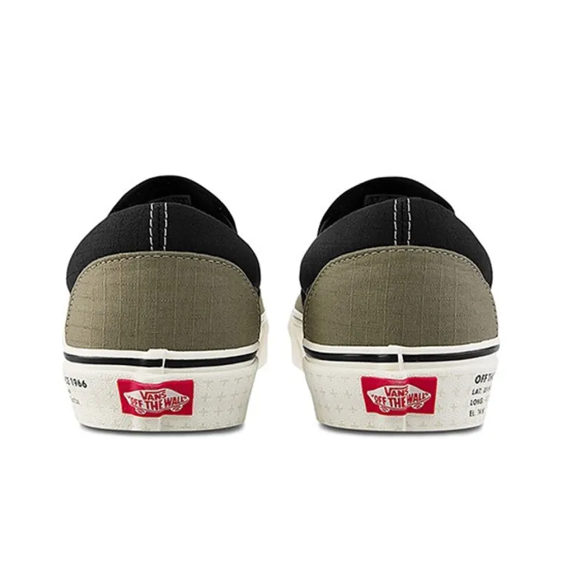 Vans Classic Slip On 66 Supply Green Black-4