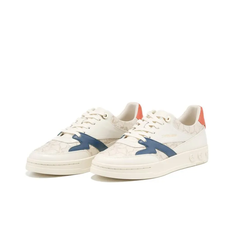 LI NING 1990 Classic Collection Shock Absorbers Low Top Skateboard Shoes Men's White Blue-2