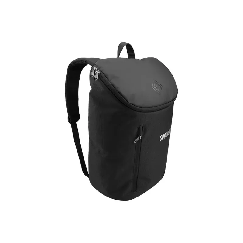 SUBURBIA Polyester Backpack Medium Size Unisex Black-1