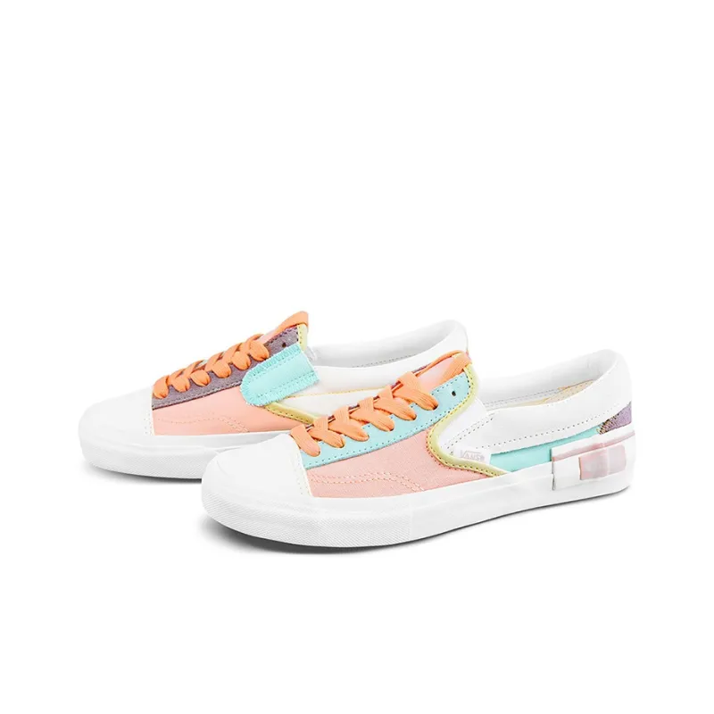 Vans Slip On Cap 'White Blue Pink' Women's-1