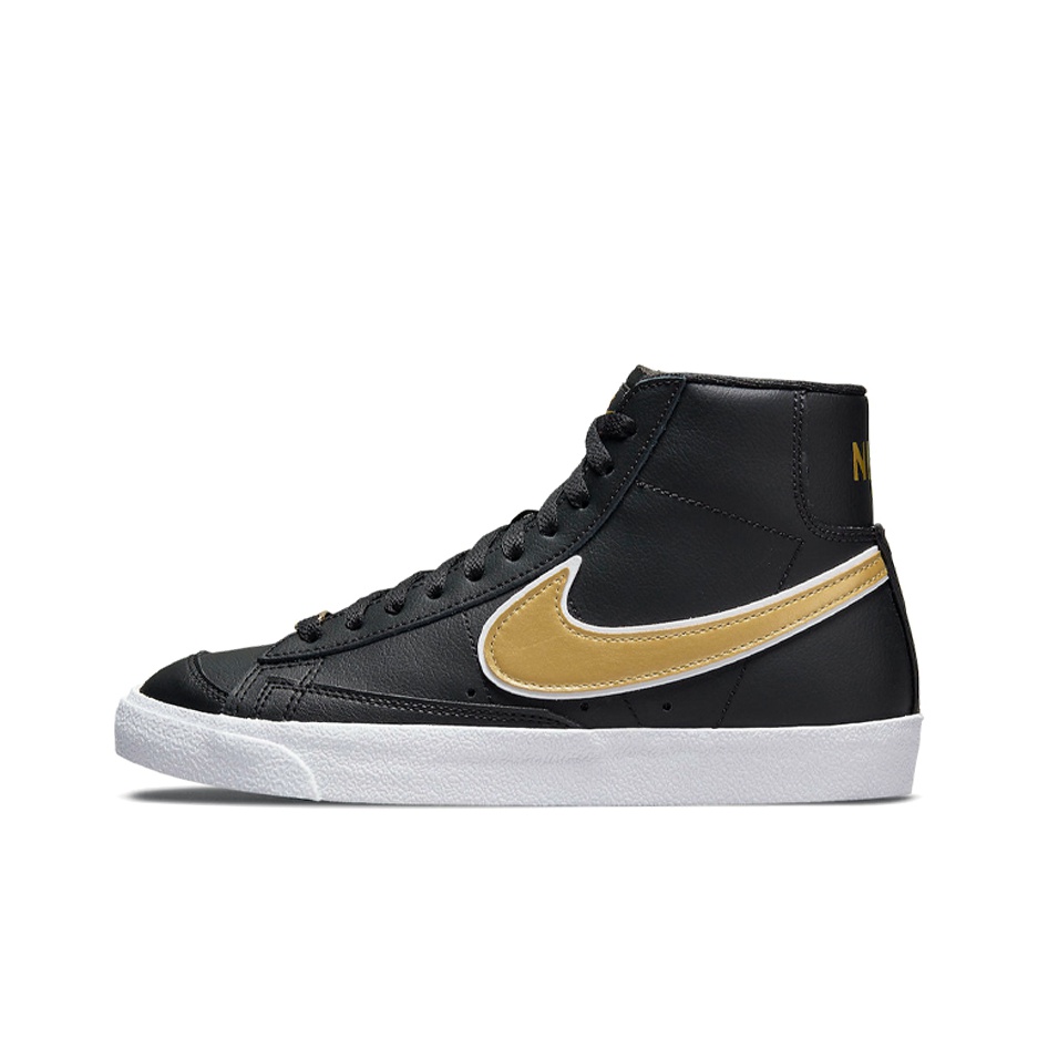 black and gold nike blazers