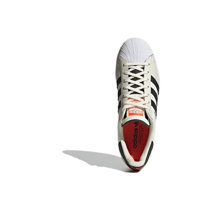 Adidas Originals Superstar Shoes 'White Black Orange'-4