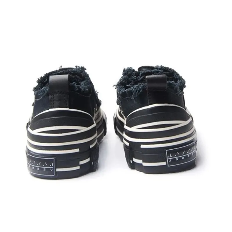 AMG x VESSEL Piece Black Series Anti Slip Wear Resistant Low Top Skateboard Shoes Unisex Black-3