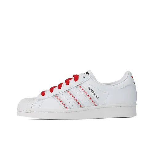 Adidas Denim Superstar 'White Red Black'