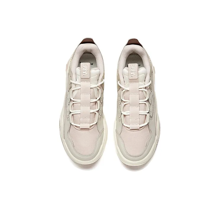Anta Life Collection Slip Resistant Shock Absorbers Low Top Skateboard Shoes Women's Lotus Gray-3