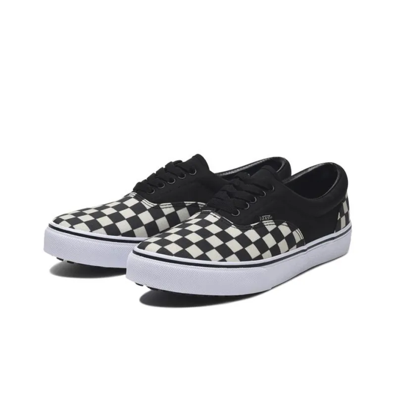 Vans Authentic Black White Grid Japanese Version Black And White-2