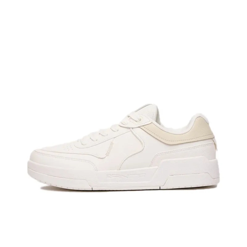 Anta Low Top Skateboard Shoes Men's White Yellow-0