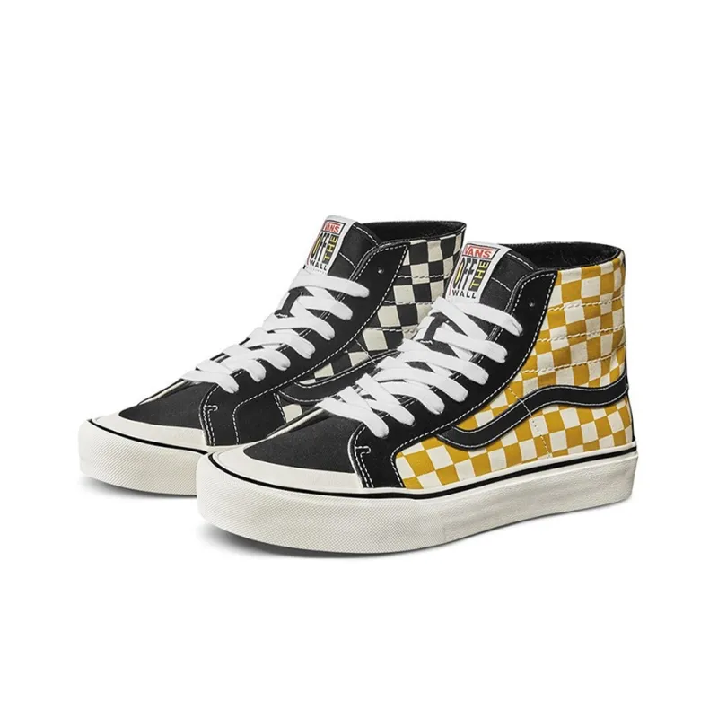 Vans SK8 HI 'Black Yellow White'-1