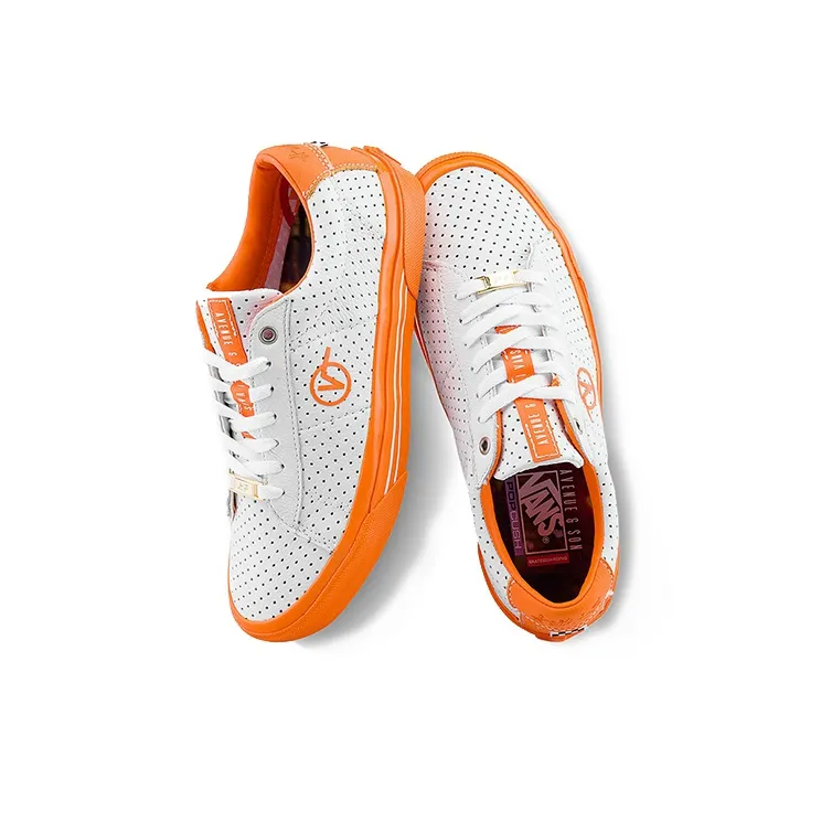 Vans Avenue&Son X Vans Skate Sid Flicks Of Fury Sneakers White/Orange-3