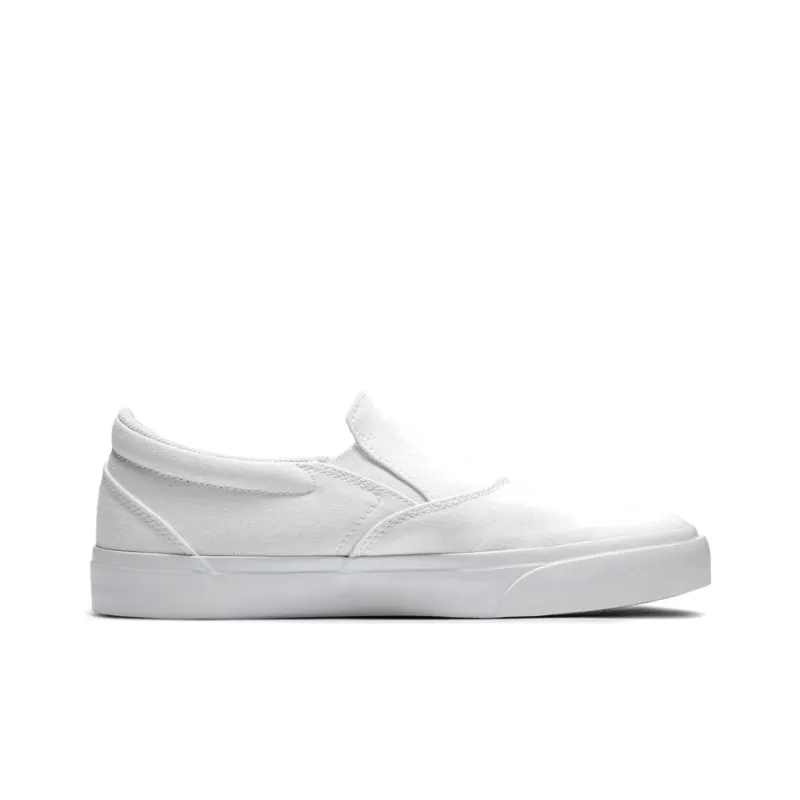 Nike Charge Canvas Slip On Sb 'Triple White' Women's-1