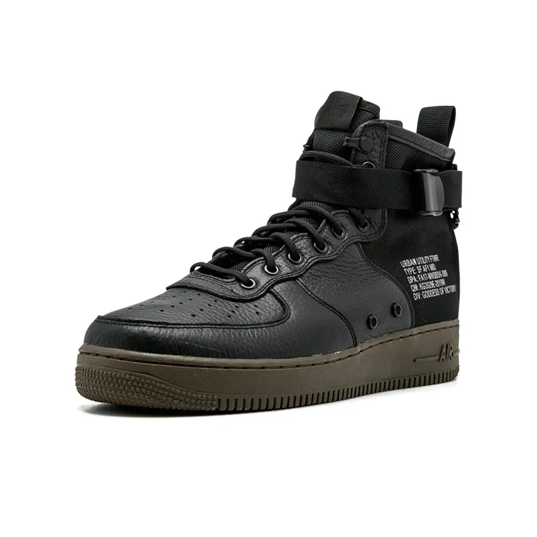Nike Sf Air Force 1 Mid Black Dark Hazel-1