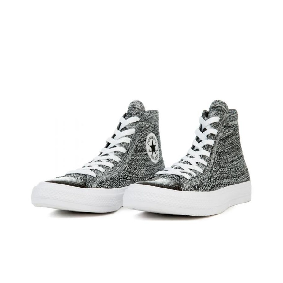 Chuck Taylor All Star Nike X Converse Flyknit High Wolf Grey POIZON