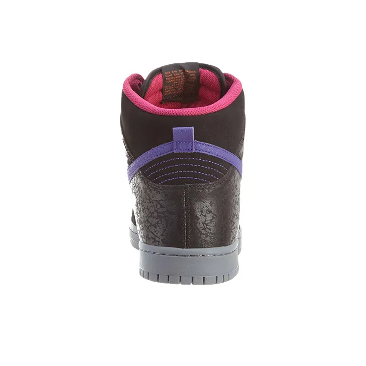 Nike Dunk Wear Resistant Balance High Top Skateboard Shoes Men's Black Purple-3