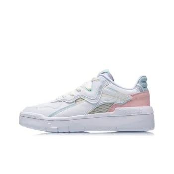 LiNing Wave Spwv Lite Anti Slip Wear Resistant Low Top Skateboard Shoes Women's Salt Powder