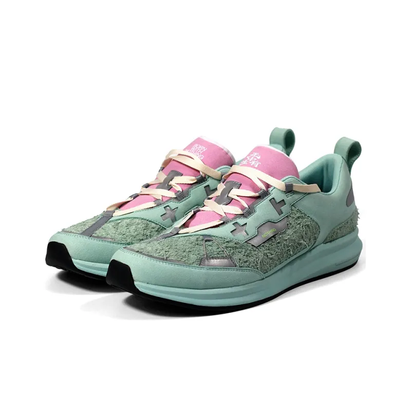 EQLZ EQUALIZER THE ROOTS BY GOKU Low Top Skateboard Shoes Unisex Norwegian Green-2