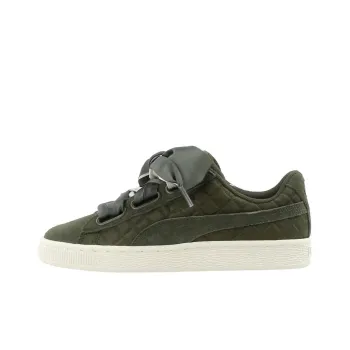 PUMA Suede Heart Quilt Olive Night Women's