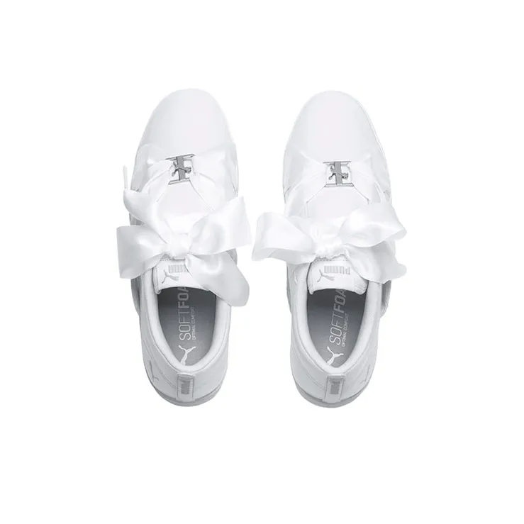 PUMA Smash Bkl Patent Shoes White Women's-2