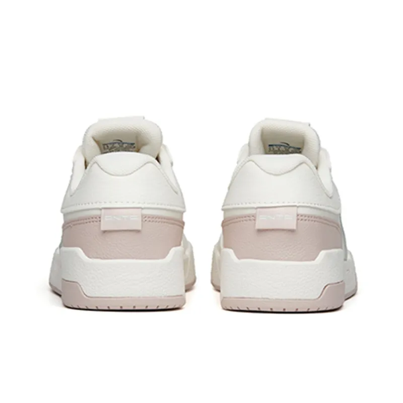 Anta Life Collection Low-Top Skateboard Shoes Women's White Gray-4