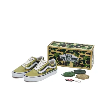Vans Old Skool 36 Dx Bape Green Abc Camo