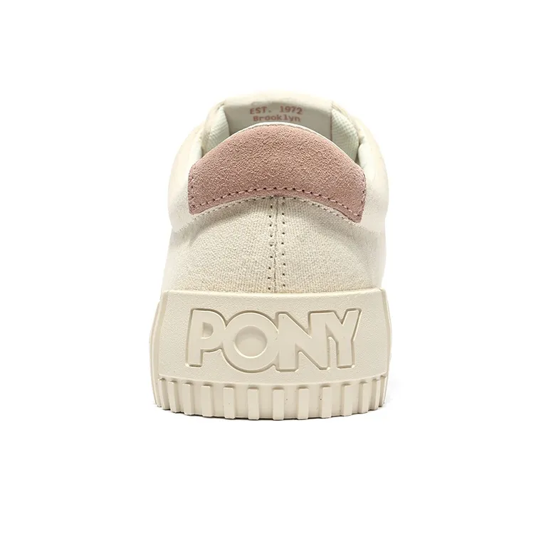 PONY Low Top Skateboard Shoes Women's Beige Orange-4