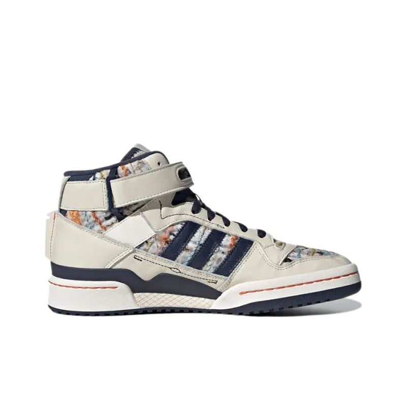 adidas originals Forum Mid White Navy-1